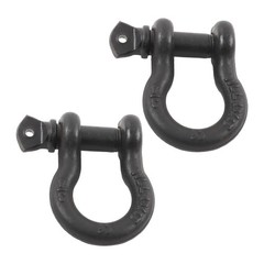 2 Pcs 3/4″ Bow-Shaped D Ring Shackles with Clevis Screw Pin 4.75 Ton Capacity