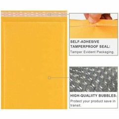 50/100/200/500 Kraft Bubble Mailers Padded Envelope Shipping Bags Seal Any Size