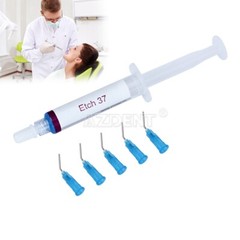 10Pcs Dental 37% Gel de Grabador de Ácido Fosfóric Compuesto F Esmalte y dentina
