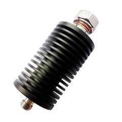 Round RF Coaxial Attenuator Din 7/16 to N Female 100W 1dB-60dB DC-3.0GHz 50 Ohm