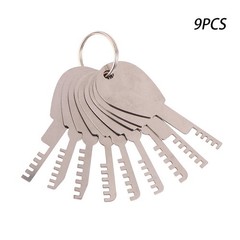 Stainless Steel Comb Lock Tools 9In1 Full Set Repair Tool Bypass Method