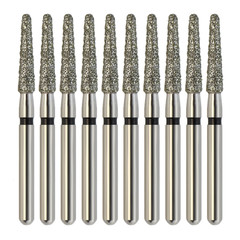 Dental Diamond Burs FG Round End Taper Super Coarse Fine Grit High Speed 856 850