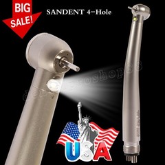 10X KaV Style Dental Fiber Optic LED High Speed Handpiece Internal 3 Spray 4Hole