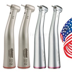 Dental 1:5 LED Fiber Optic Contra Angle Handpiece Red Ring fit NSK Ti-MAX X95L