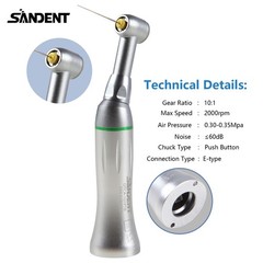 SANDENT Dental Endo reziprokes Handstück 10:1 Winkelstück Endodontie 90° Contra