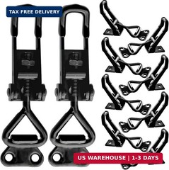 10Pack Black Toggle Latch Clamp, Heavy Duty Latch-Style Toggle Clamp, Adjustable
