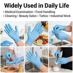 100-Count Blue Vinyl Exam Gloves: Powder-Free & Latex-Free