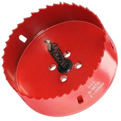 100mm/4 Hole Saw, 1.4 inch Cutting Depth HSS Bi-Metal Hole Cutter for Wood Co…