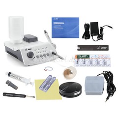 Dental Ultrasonic Scaler fit EMS Cavitron Woodpecker+ LED Handpiece+Tips+ Bottle