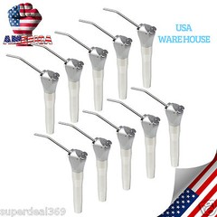 10 PCS Dental Air Water Spray Triple 3 Way Syringe Handpiece w/ 20 Nozzles FAST