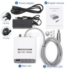 Dental LED Brushless Electric Micro Motor /1:1 Push Button Fiber Optic Handpiece