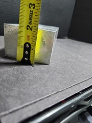 ALUMINUM SQUARE/ BLOCK / BAR, ( 9 1/4″ x 3″ x 2″ ) 5.5 Pounds