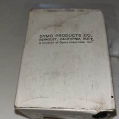 Vintage NOS Dymo Embossing Tape 5 Rolls 3/8”x36’ Black 1967 For Desk Tapewriters