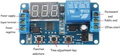 Adjustable DC 12V Time Delay Relay Module with LED Display, 0.1 Sec to 999 Min