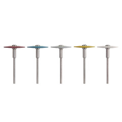 5 Types Dental Rubber Diamond Polisher Wheel Disc HP Five Size Mixed Coarse Fine