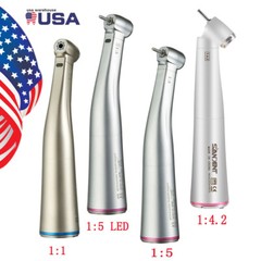 NSK Style Dental 1:1 1:4.2 1:5 fibra óptica LED Contra ángulo Pieza de mano