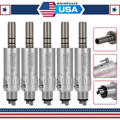 5X ASkeadnt Dental Slow Low Speed Handpiece Air Motor E-type 4 Holes AS Y