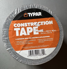 TYPAR 3 in. x 165 ft. Construction Tape Roll # XHWTPTAPE-007