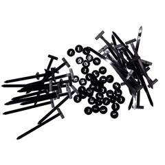100PCS Nylon Universal Cable Heavy Duty Tie Buckle Self Locking Zip Ties Holder