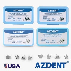 50Sets Dental Orthodontic Buccal Tube 1st 2nd Molar Tube Roth MBT 022/018 AZDENT