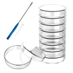 60/90/100mm Glass Petri Dishes with Lids Autoclavable Lab Petri Plates Reusable