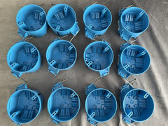 (12-pack) Thomas & Betts B520A-UPC 20.0 Cu Ceiling Box In PVC Blue Bulk