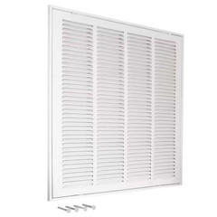20 x 20 in. Steel Return Filter Grille – Wall or Ceiling Air Vent Cover
