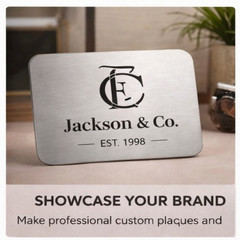 Personalized Engraved Couple’s Name Plate Accessory, Romantic Keepsake Gift Idea
