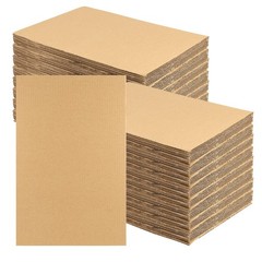 200 Pack 6 x 4 Inch Brown Corrugated Cardboard Sheets, 1.5mm Thick Corrugated…