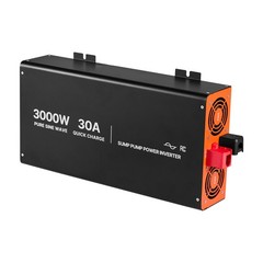 Uimoso 3000W Sump Pump Backup System with LCD Pure Sine Wave Inverter