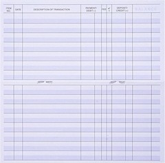 24 PCS Check Registers for Personal Checkbook, Easy to Read Checkbook Register