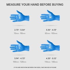 4.5Mil Nitrile Disposable Gloves Powder Free Food Safe Cooking Glove 100/1000 Pc