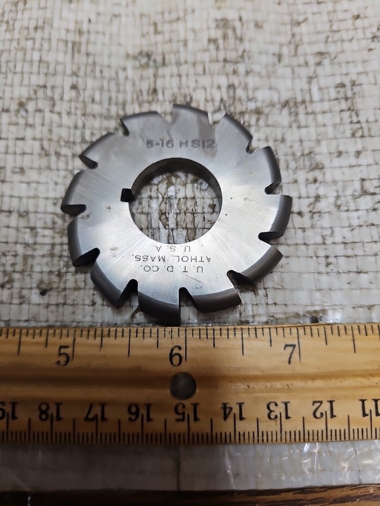 UNION TOOL 2.25″ x 5/16″ x 7/8″ CONVEX 5/16 DIA Side Milling Cutter HSS