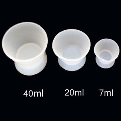 Dental Flexible Lab Silicone Dappen Dish Mixing Cup Suction Rubber No-Stick Bowl