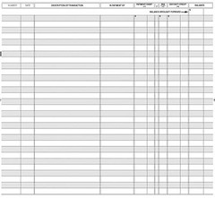 3 NEW BDT LARGE PROFESSIONAL DESK CHECKBOOK TRANSACTION REGISTER TAX RECORD LOG