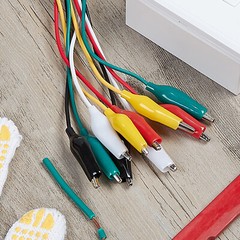 10 Pieces and 5 Color Test Lead Set with Alligator Clips Wire solded LENGTH 21in