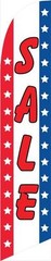 Sale (stars and stripes) 12ft Feather Banner Swooper Flag – FLAG ONLY