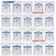 AZDENT Dental Orthodontic Super Elastic Niti Round Arch Wires Ovoid/Nature Form