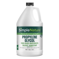 SimpleNature Propylene Glycol Food Grade 99.9% Pure 1 Gallon PG Lab/Personal Use