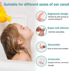 Reusable Silicone Ear Plugs Noise Cancelling Earplugs Protector Study Sleep Swim