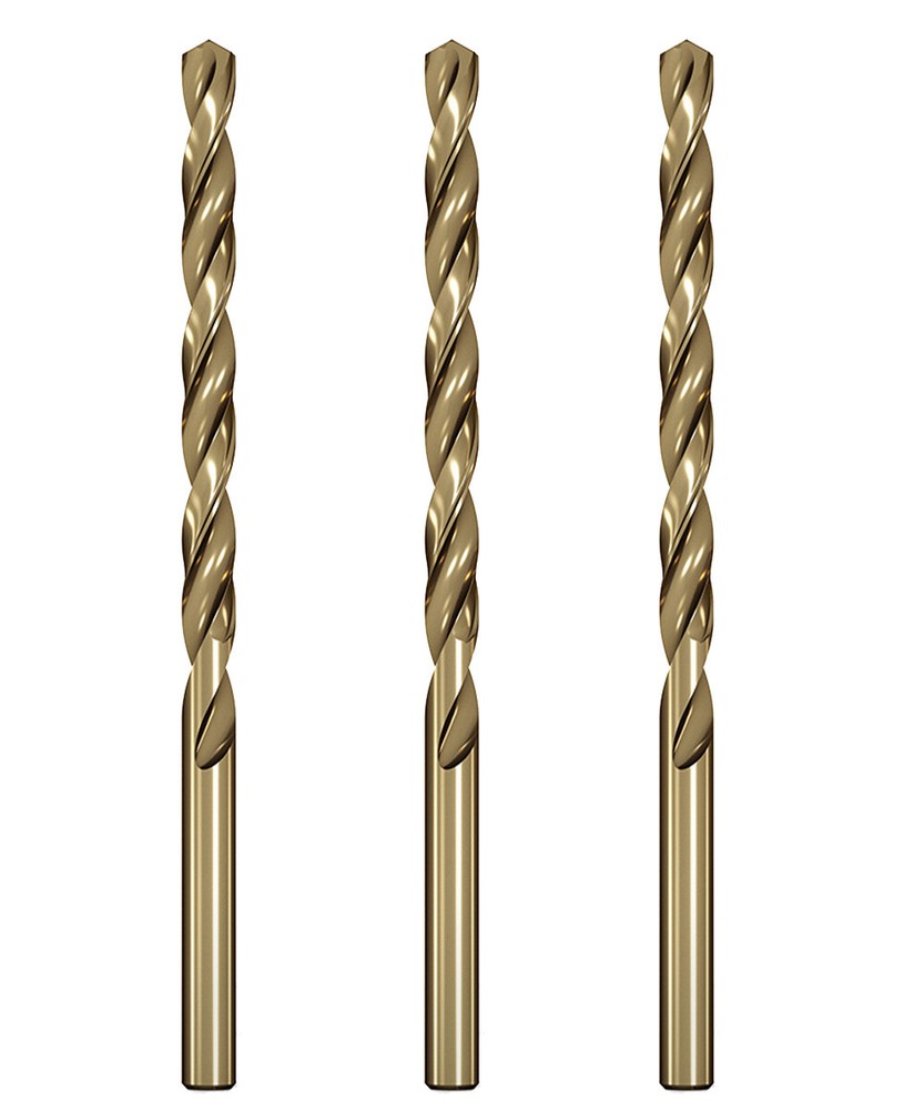 1/4″X6″ HSS Cobalt Drill Bit Set Aircraft Extension Long Deep Hole Drills-3Pcs