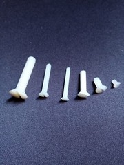 Nylon Plastic Countersunk Flat Head Machine Screws