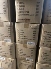 Large Size Emerald Total Max High Risk Latex Gloves 15mil One Case