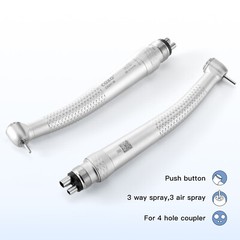 COXO Dental High Speed Handpiece Air Turbine with 4holes Coupler Standard Head