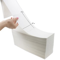 4X6 Fanfold Direct Thermal Shipping Labels for Zebra & Rollo Printers 4000-20000