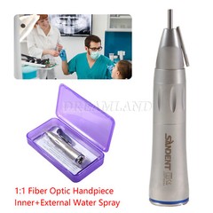 Dental 1:1 Fiber Optic Straight Low Speed Handpiece Surgical External