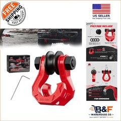 3/4″ Easy Open D Ring Shackle with Snatch Block for Off-Road Recovery