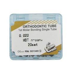 Dental Orthodontic Buccal Tubes 1st 2nd Molar Bondable Tube Roth MBT 022 Single