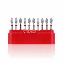 AZDENT Dental Handpiece Diamond Burs Super Coarse Football Cutting 368-023F