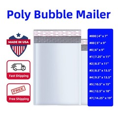 5-1000 ANY SIZE POLY BUBBLE MAILERS SHIPPING MAILING PADDED BAGS ENVELOPES